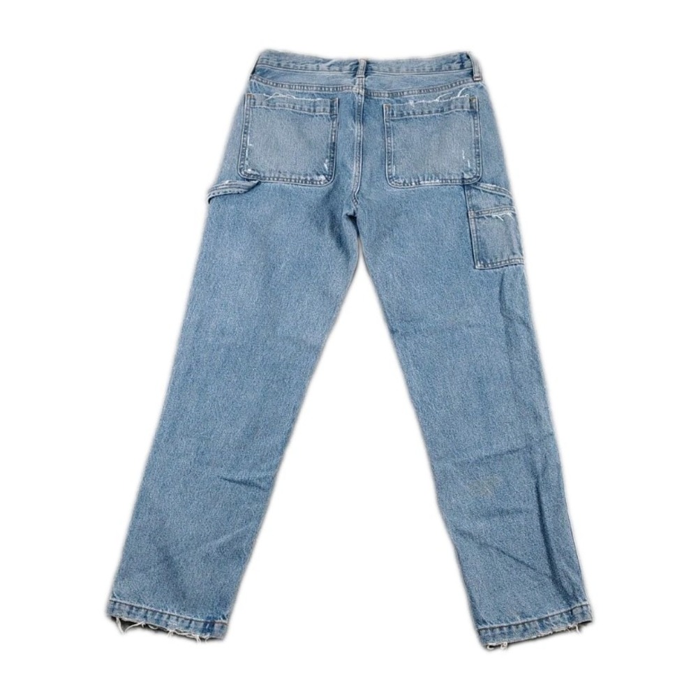 Abercrombie Fitch Double Knee Carpenter Jeans Men 32X32 Baggy Distress Y2K - Picture 2 of 13